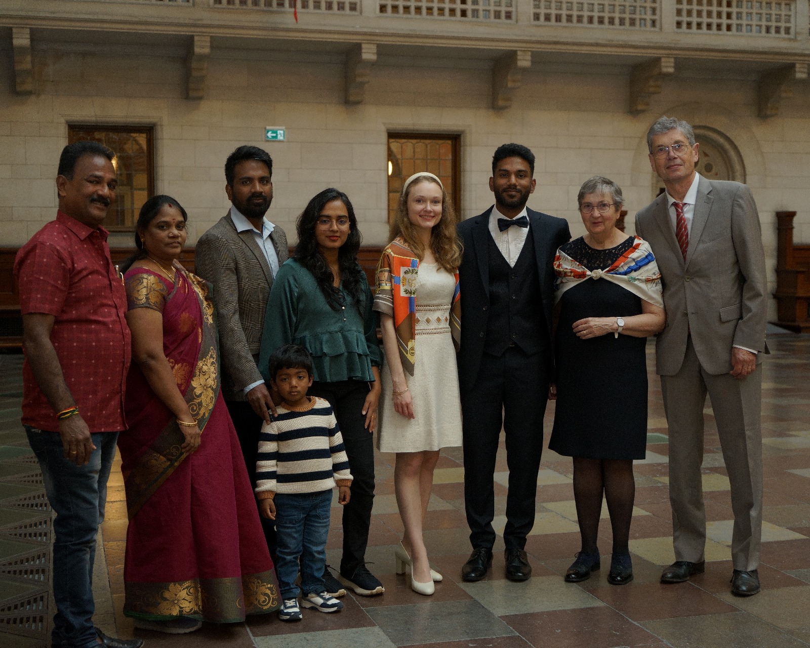 Both families together in Copenhagen
